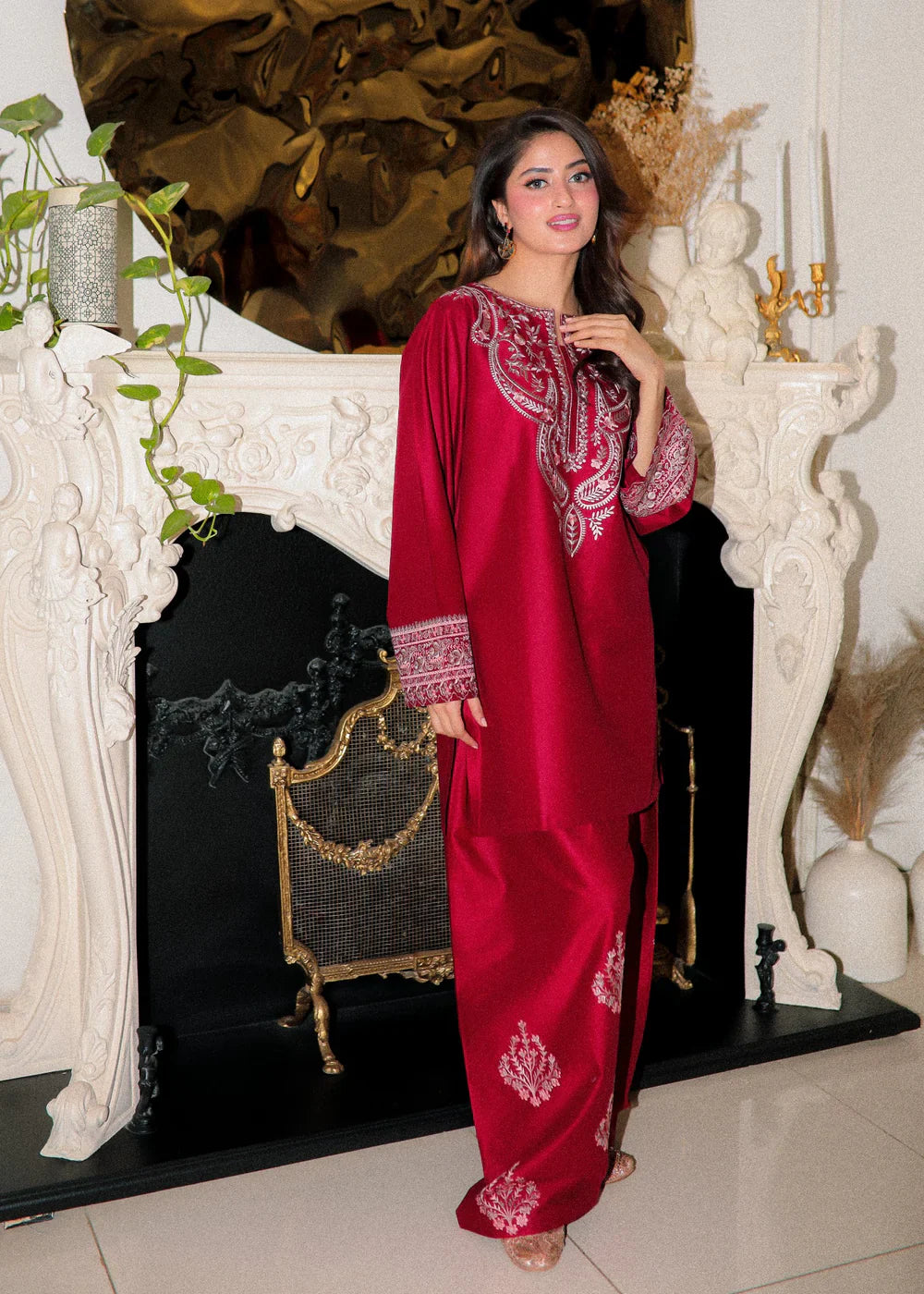 Emaan Cotton Embroided 2 PCs