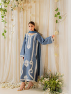 Neelam Blue Embroided 3 PCs