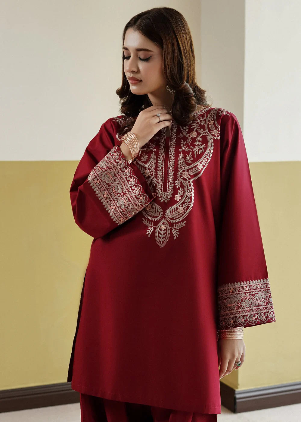 Emaan Cotton Embroided 2 PCs