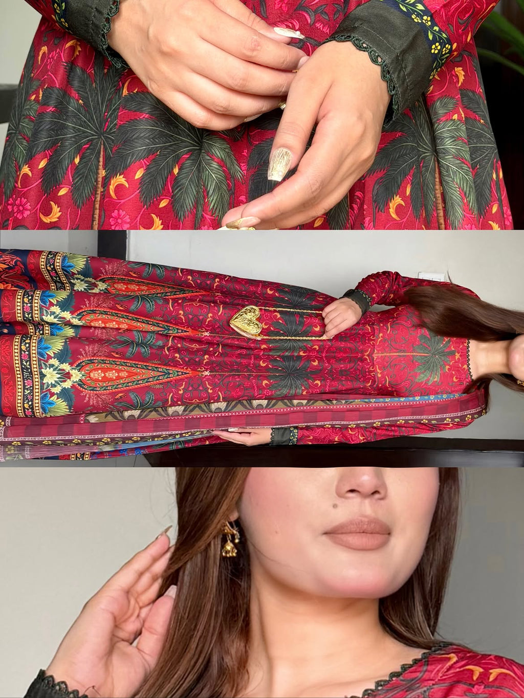 Mirha-Digital Printed Frok 2Pcs