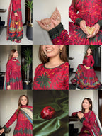 Mirha-Digital Printed Frok 2Pcs