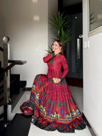 Mirha-Digital Printed Frok 2Pcs
