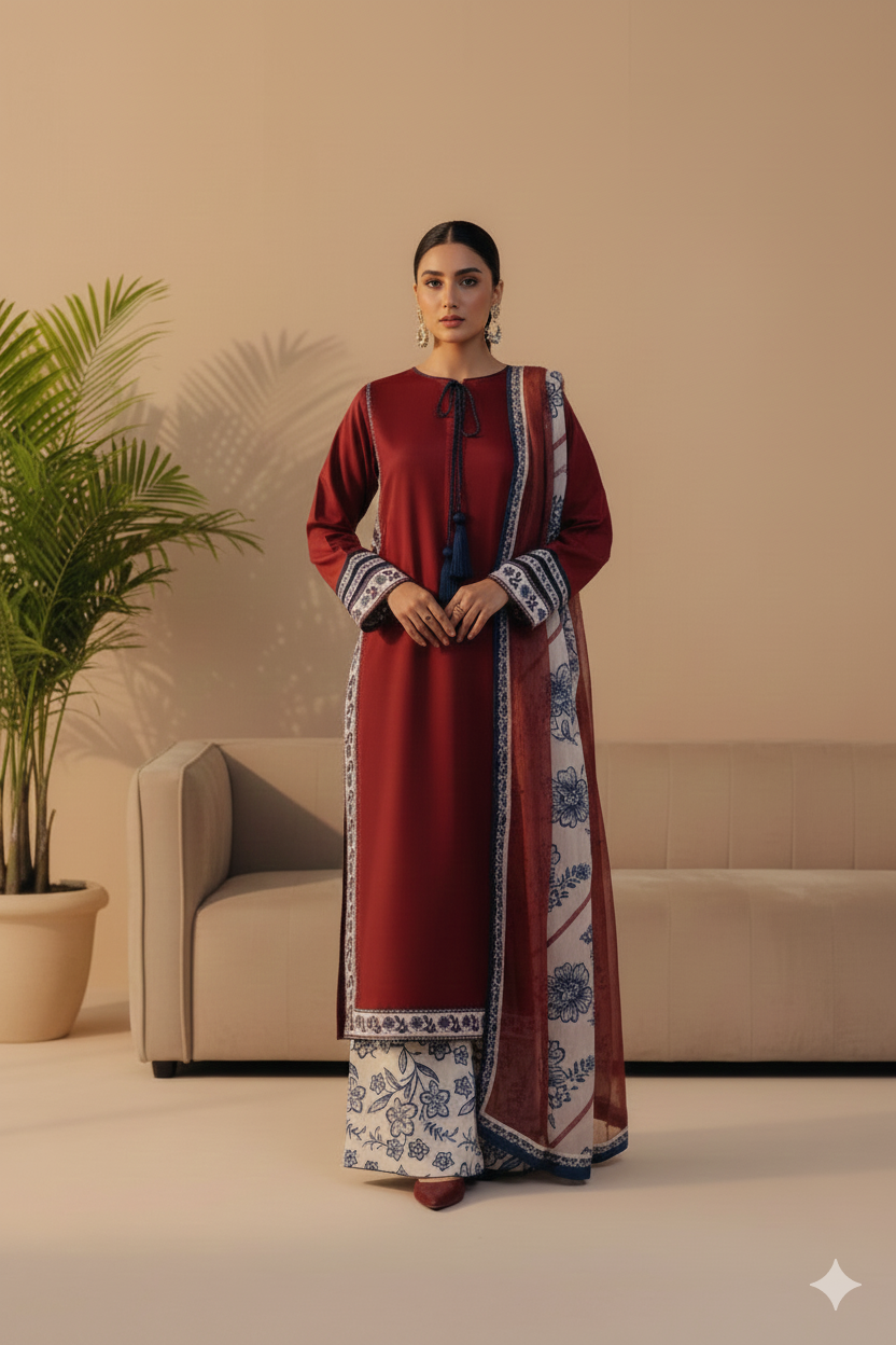 Zimal ( Digital printed 3 Pcs )
