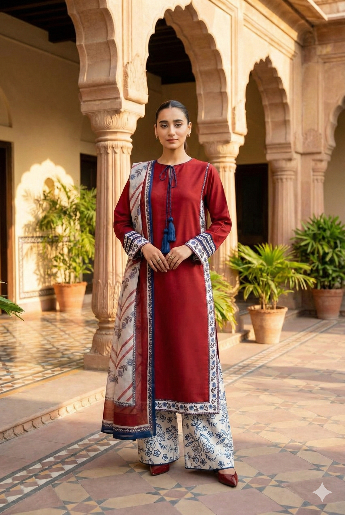 Zimal ( Digital printed 3 Pcs )