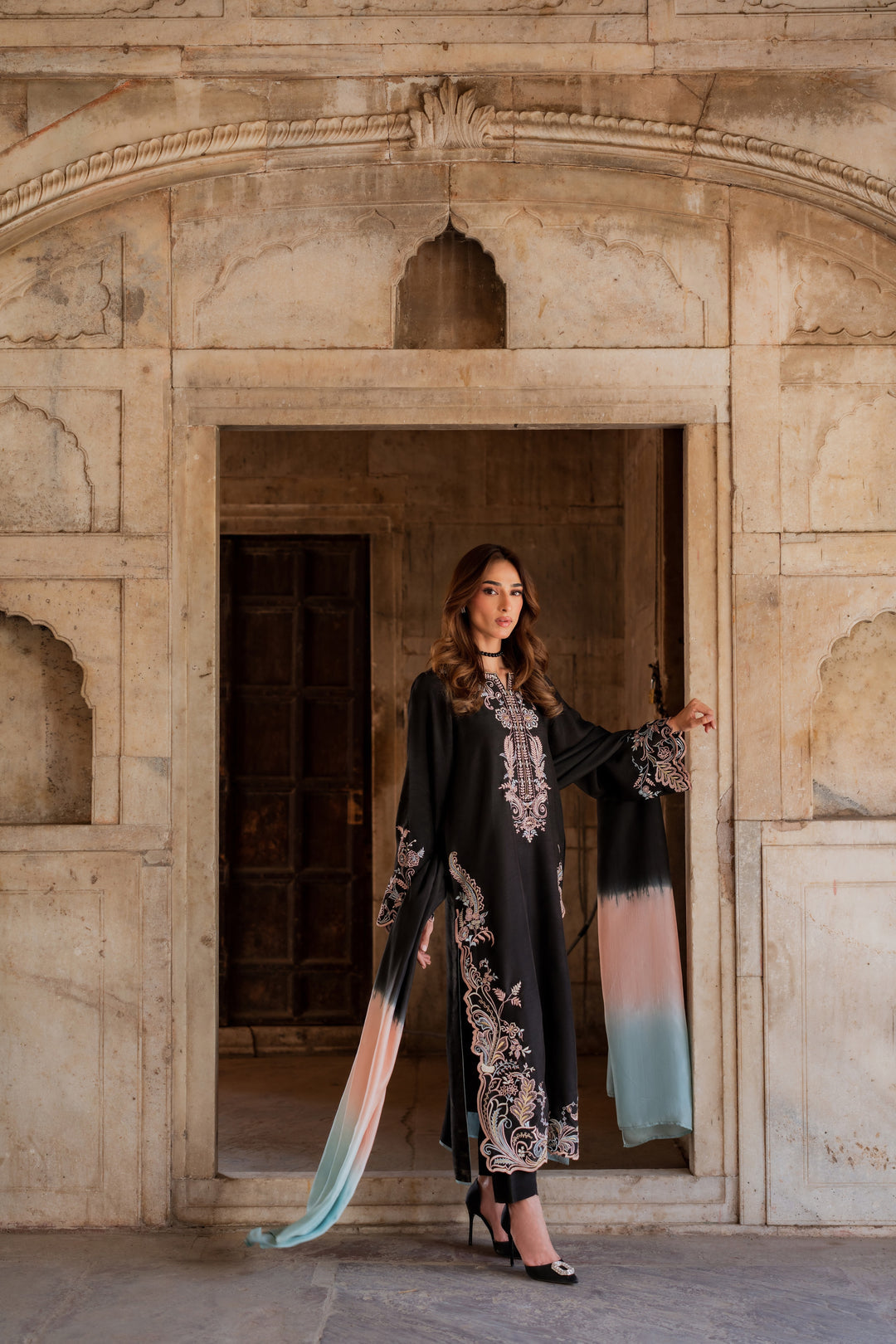 Bismal Embroidered 3-Piece Suit
