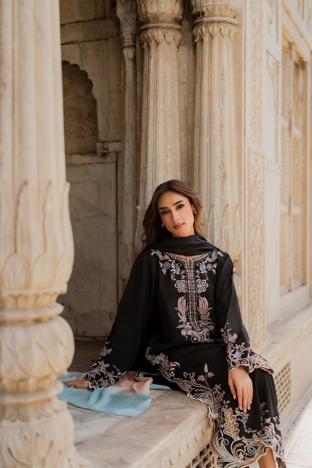Bismal Embroidered 3-Piece Suit