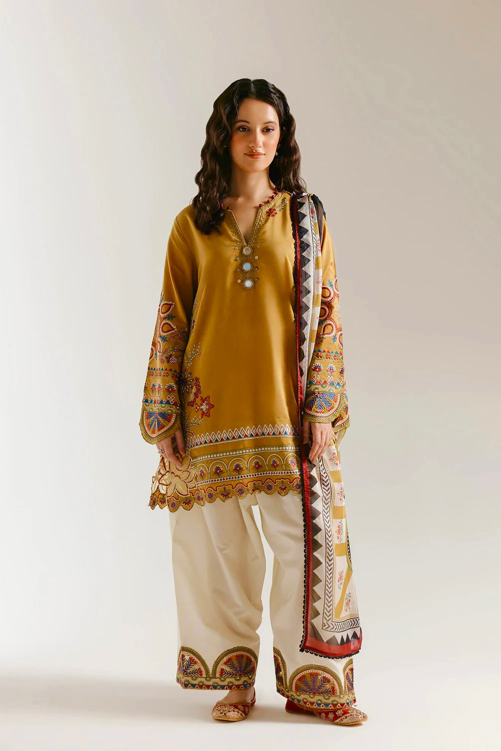 Sundas Embroided 3 PCs