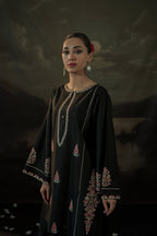BLACK IRIS LONG LENGHT ( Embroided 2 PCs)