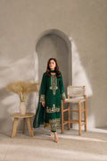 Bella Green LONG LENGHT ( Embroided 3 PCs)