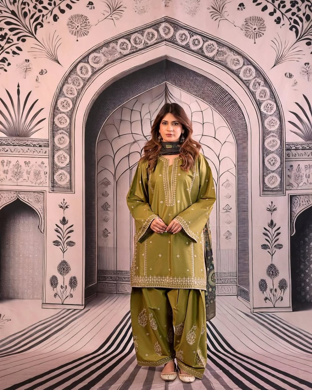 Nihal (Embroided 2  PCs)