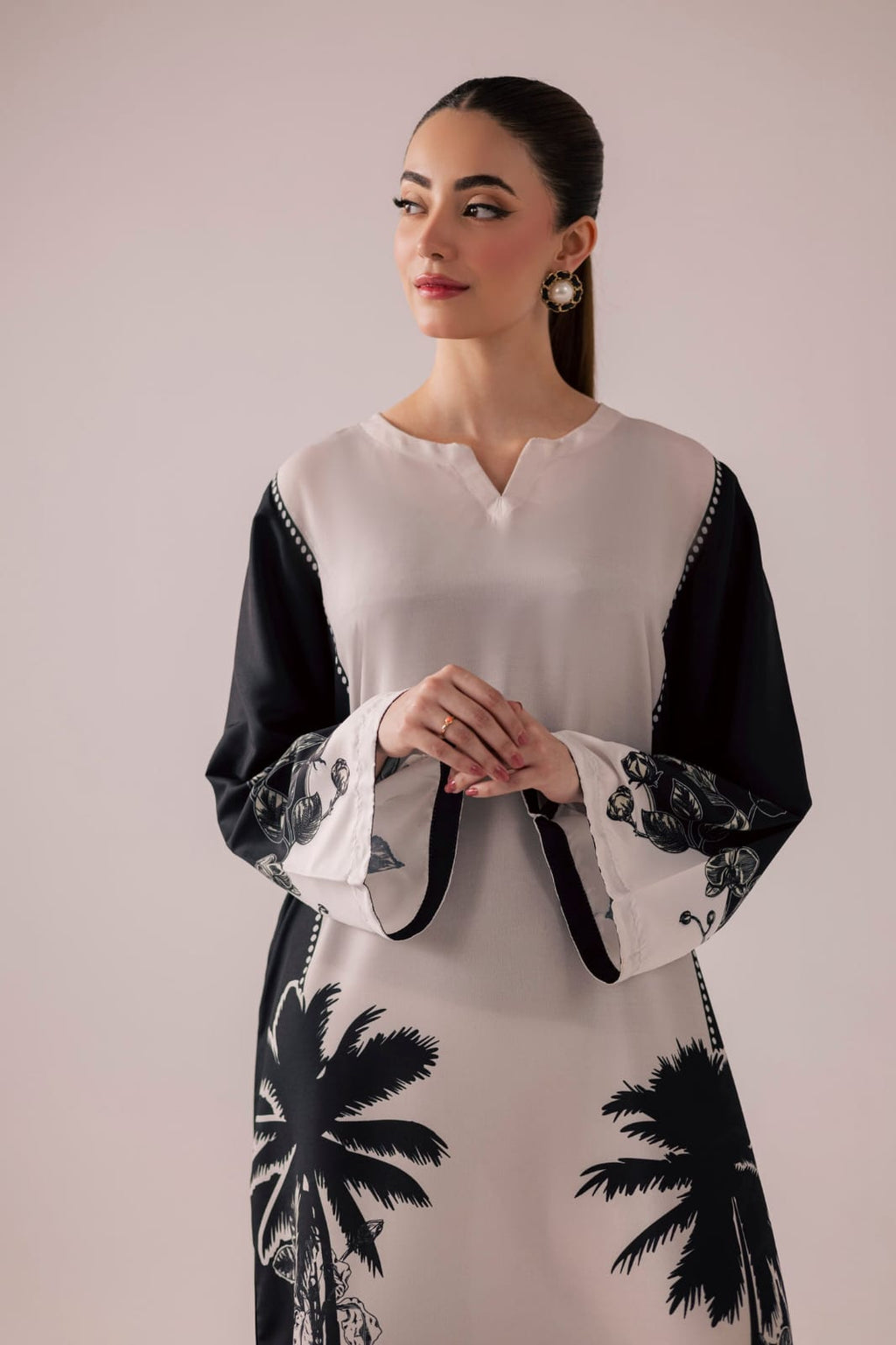 Harmony Digital Kaftaan 2-Piece