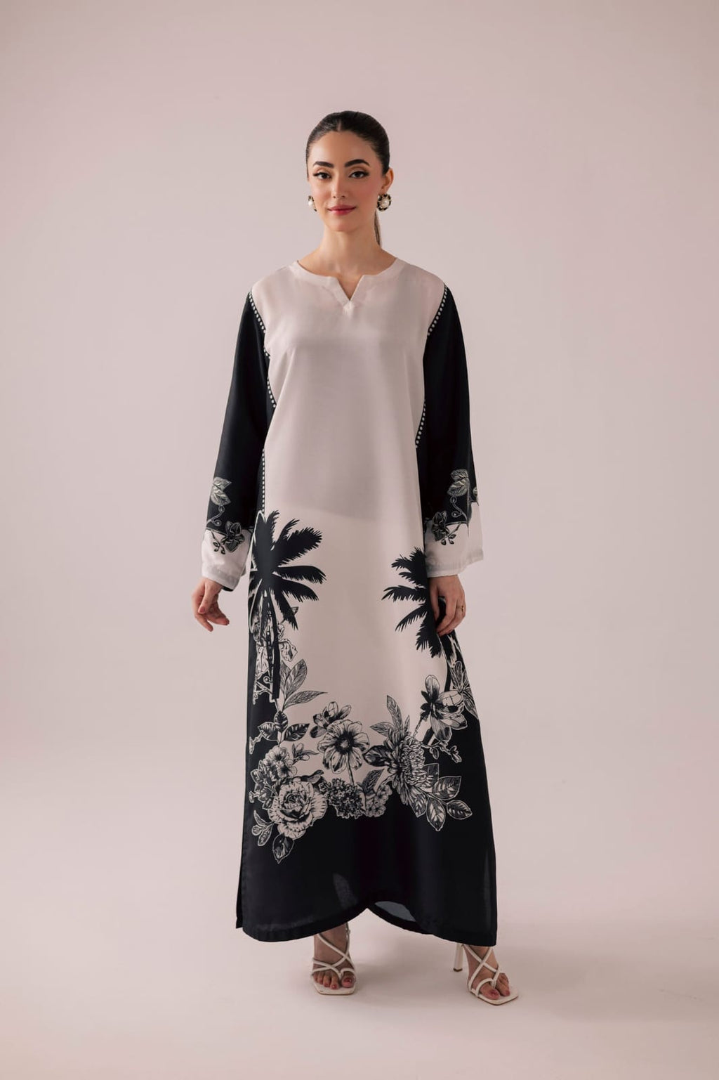 Harmony Digital Kaftaan 2-Piece