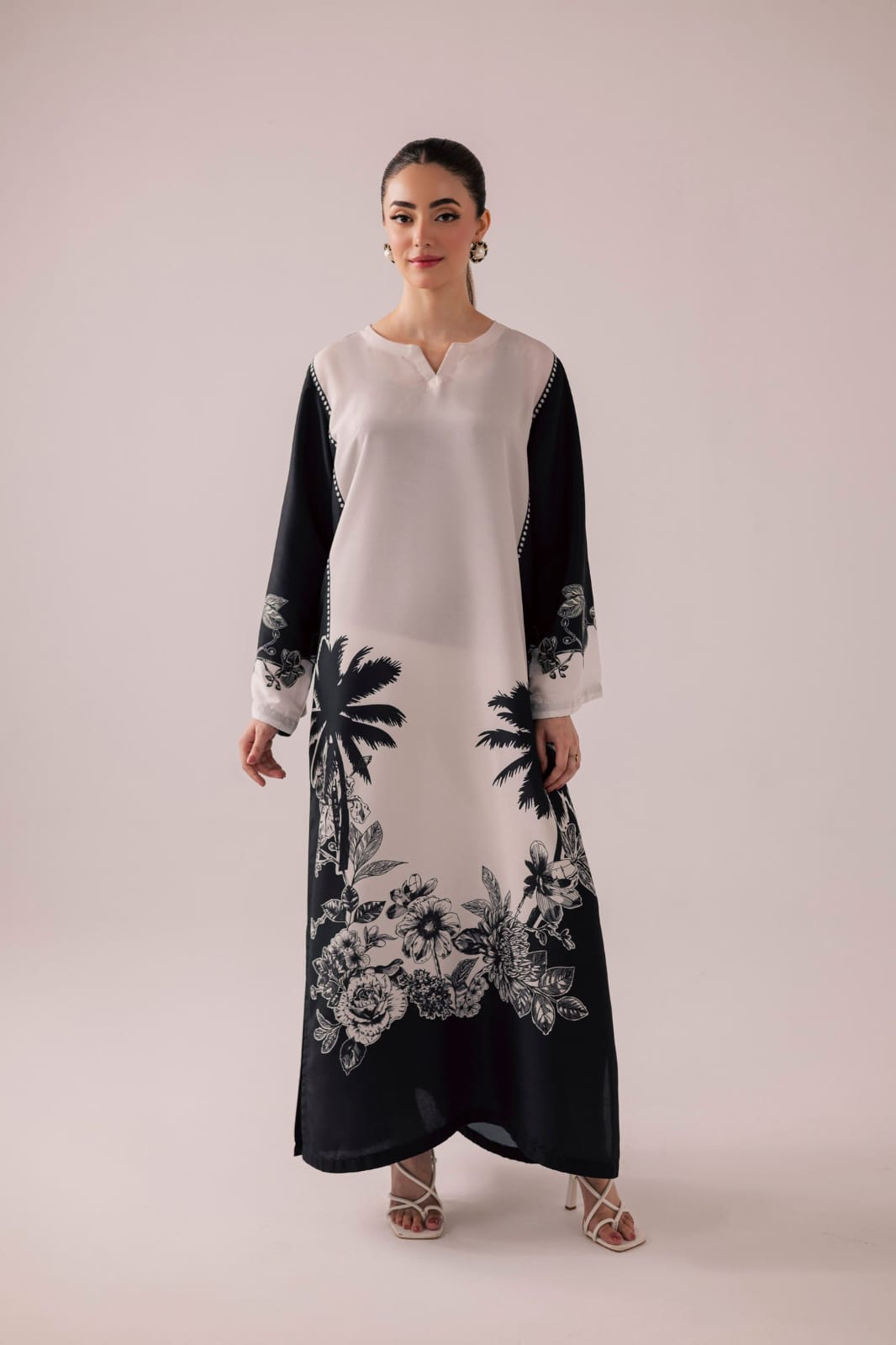 Harmony Digital Kaftaan 2-Piece