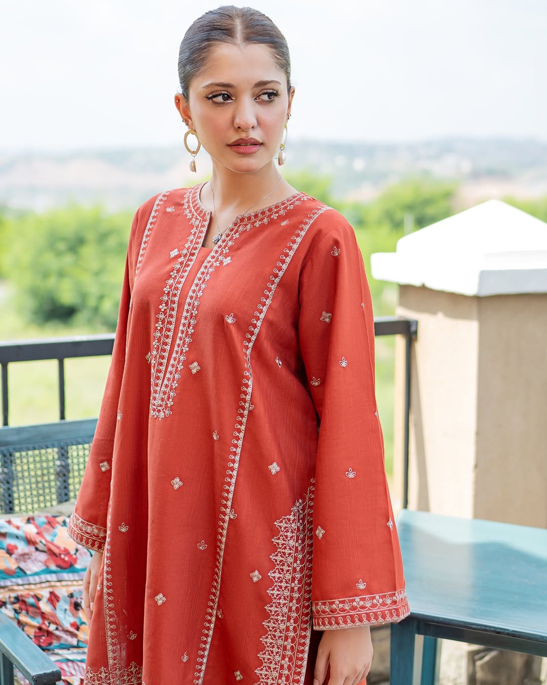 Sunset Cotton Embroided 2 PCs