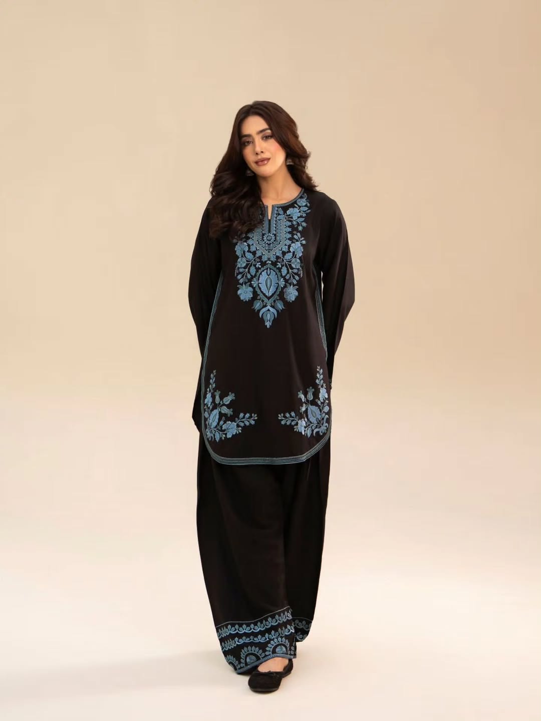 Zara Cotton Embroided 2 PCs