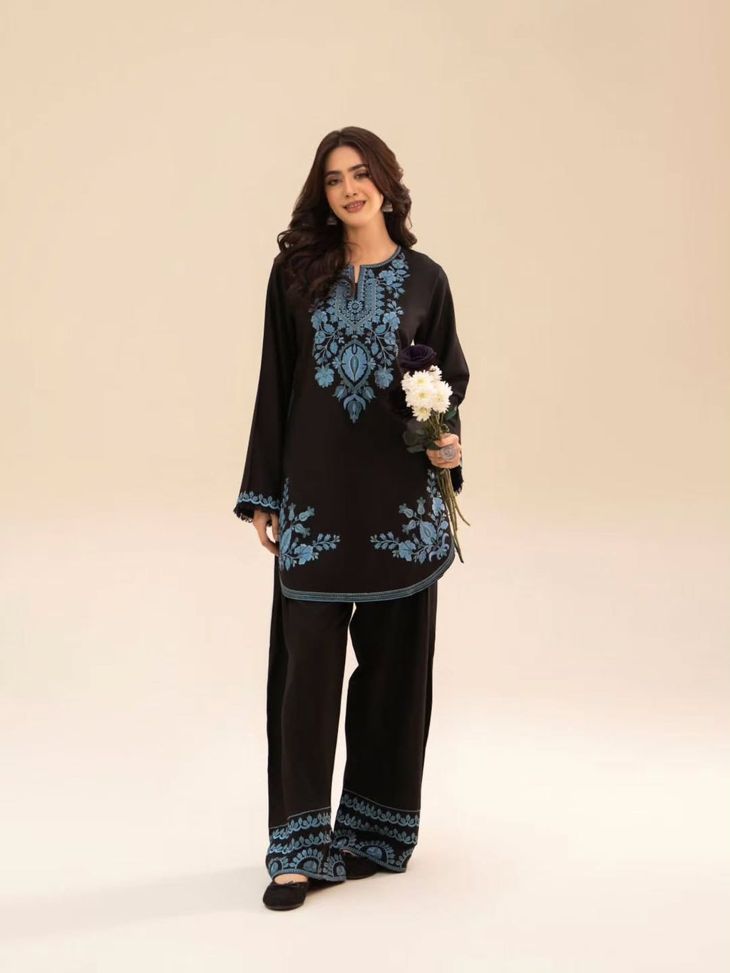 Zara Cotton Embroided 2 PCs